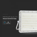 20W(1800Lm) LED floodlight with 16000 mAh solar cell and remote control, IP65, V-TAC, white, neutral white light 4000K
