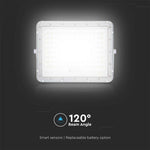 Прожектор 20W(1800Lm) LED SMART с солнечной батареей 16000 mAh и пультом дистанционного управления, IP65, V-TAC, белый, холодный белый свет 6400K
