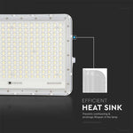 30W(2600Lm) LED floodlight with 20000 mAh solar cell and remote control, IP65, V-TAC, white, neutral white light 4000K