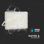 30W(2600Lm) LED floodlight with 20000 mAh solar cell and remote control, IP65, V-TAC, white, neutral white light 4000K