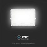 30W(2600Lm) LED  prožektors ar saules bateriju 20000 mAh un pulti, IP65, V-TAC, balts, auksti balta gaisma 6400K