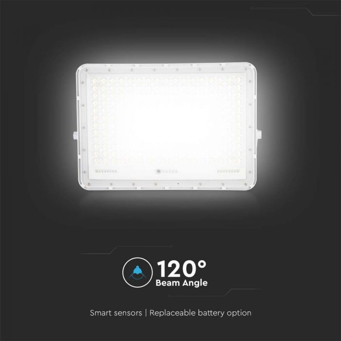30W(2600Lm) LED floodlight with 20000 mAh solar cell and remote control, IP65, V-TAC, white, neutral white light 4000K