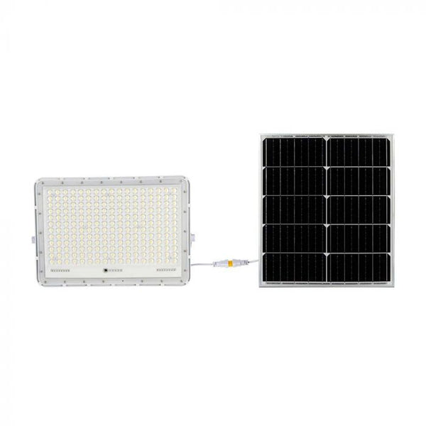 240W(2600Lm) LED SMART floodlight with solar battery 20000 mAh and remote control, IP65, V-TAC, white, neutral white light 4000K