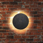12W(1200Lm) LED wall luminaire, IP65, V-TAC, round, black, dimmable, 3IN1