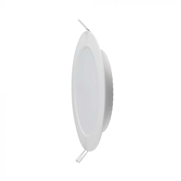 3W(330Lm) LED panel, IP20, recessed, round, white, Ø90.5x28mm, recessed Ø68mm, neutral white light 4000K