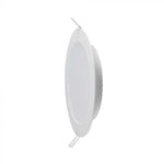 6W(660Lm) LED-paneel, IP20, süvistatav, ümmargune, valge, Ø120.5x28,4mm, süvistatav Ø92mm, soe valge valgus 3000K