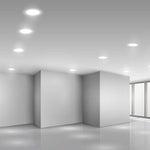12W (1320 lm) LED MINI panel, recessed, white, round, Ø170 x 28.4 mm, recessed cutout Ø130 mm, V-TAC, IP20, 3-in-1