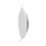 24W(2640Lm) LED MINI panelis, iebūvējams, balts, apaļš,  Ø294x29,1mm, iebūv. izm Ø244mm,  V-TAC, IP20, 3IN1