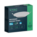 24W(2640Lm) LED-paneel, IP20, V-TAC SAMSUNG, süvistatav, ümmargune, valge, Ø294x29.1mm, soe valge valgus 3000K