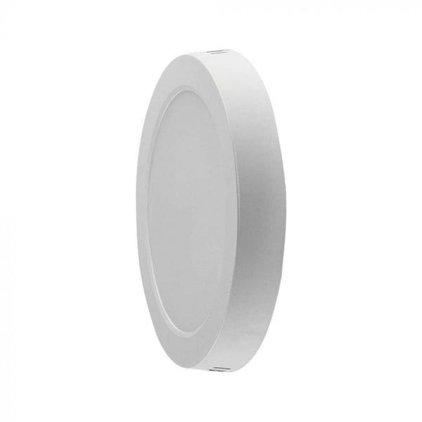 6W(660Lm) LED panel surface-mounted round, IP20, V-TAC, white, warm white light 3000K, complete with power supply unit 