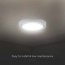 24W (2640Lm) LED-paneel, IP20, V-TAC, ülakattega, ümmargune, valge, soe valge valgus 3000K
