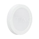 24W(2640Lm) LED apaļš virsapmetuma panelis, V-TAC VT-60024CCT, CREE SMD, 110Lm/W, IP20, balts, Ø288,6x31,2mm, 120°, 6 gadu garantija, 3in1 gaisma 3000K/4000K/6500K