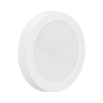 24W(2640Lm) LED apaļš virsapmetuma panelis, V-TAC VT-60024CCT, CREE SMD, 110Lm/W, IP20, balts, Ø288,6x31,2mm, 120°, 6 gadu garantija, 3in1 gaisma 3000K/4000K/6500K