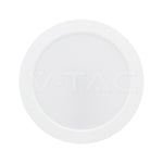 24W(2640Lm) LED apaļš virsapmetuma panelis, V-TAC VT-60024CCT, CREE SMD, 110Lm/W, IP20, balts, Ø288,6x31,2mm, 120°, 6 gadu garantija, 3in1 gaisma 3000K/4000K/6500K