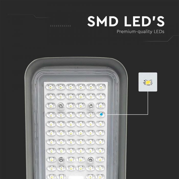 50W(4270Lm) LED street lamp, V-TAC, IP65, black, cold white light 6500K