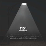 100W(8700Lm) LED ielu laterna, V-TAC, IP65, melna, neitrāli balta gaisma 4000K