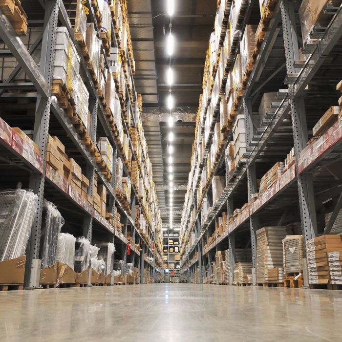 Светодиодный линейный складской светильник 100Вт(8700Лм), IP65, IK05, V-TAC, черный, нейтральный белый свет 4000К