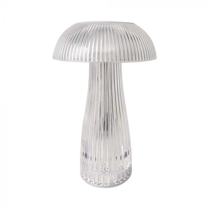 1W(50Lm) LED mushroom shaped table lamp, V-TAC, IP20, DC:5V, 1A, 1800mAh Lithium battery, dimmable, 3IN1
