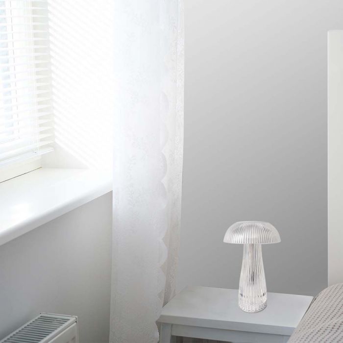 1W(50Lm) LED mushroom shaped table lamp, V-TAC, IP20, DC:5V, 1A, 1800mAh Lithium battery, dimmable, 3IN1