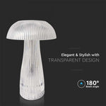 1W(50Lm) LED svampformad bordslampa, V-TAC, IP20, DC:5V, 1A, 1800mAh litiumbatteri, dimbar, 3IN1