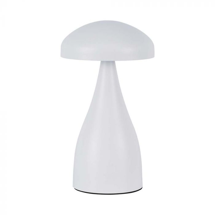 1W(55Lm) LED uppladdningsbar bordslampa, IP20, V-TAC, DC:5V, 1A med 1800mAH batteri, vit, 3IN1