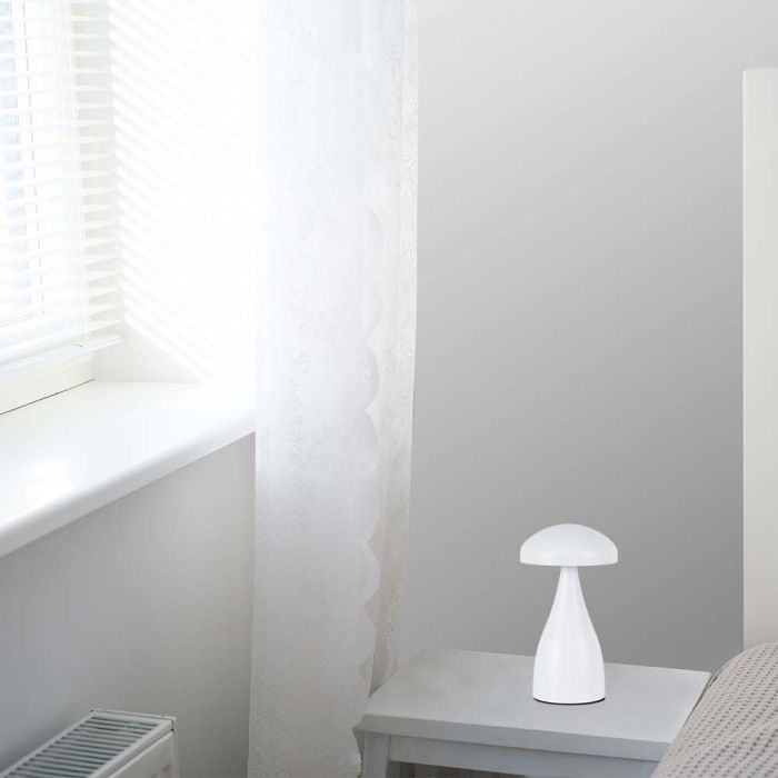 Настольная светодиодная аккумуляторная лампа 1W(55Lm), IP20, V-TAC, DC:5V, 1A с аккумулятором 1800mAH, белая, 3IN1