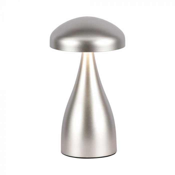 1W(55Lm) LED uppladdningsbar bordslampa, IP20, V-TAC, DC:5V, 1A med 1800mAH batteri, champagne, 3IN1