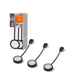 3x3W(330Lm) LEDVANCE LED surface-mounted luminaires, IP20, black, warm white light 3000K