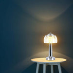 1W(55Lm) LED galda lampa, V-TAC, IP20,  1800mAh Litija baterija, DC:5V, 1A, hroma, 3IN1