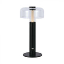1W(100Lm) LED table lamp with 1800mAH battery, DC:5V, 1A, V-TAC, IP20, dimmable, black/transparent, warm white light 3000K