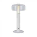 1W(100Lm) LED table lamp with 1800mAH battery, DC:5V, 1A, V-TAC, IP20, dimmable, white/transparent, warm white light 3000K