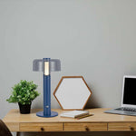 1W(100Lm) LED-bordslampa med 1800mAH batteri, DC:5V, 1A, V-TAC, IP20, dimbar, violett/transparent, varmvitt ljus 3000K