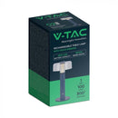 1W(100Lm) LED galda lampa ar 1800mAH bateriju,  DC:5V, 1A, V-TAC, IP20, dimmējama, violeta/caurspīdīga, silti balta gaisma 3000K