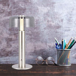 1W(100Lm) LED table lamp with 1800mAH battery, DC:5V, 1A, V-TAC, IP20, dimmable, rose gold/translucent, warm white light 3000K