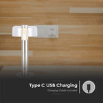 1W(100Lm) LED table lamp with 1800mAH battery, DC:5V, 1A, V-TAC, IP20, dimmable, rose gold/translucent, warm white light 3000K