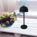 3W(200Lm) LED uzlādējama galda lampa ar 1800mAH bateriju, DC:5V, 1A, IP20, V-TAC, metāla, melna, 3IN1