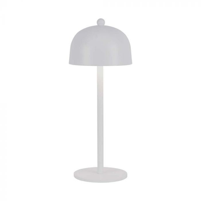 3W (200Lm) uppladdningsbar LED skrivbordslampa med 1800mAH batteri, DC:5V, 1A, IP20, V-TAC, grå, 3IN1