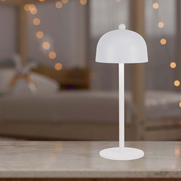 3W (200Lm) uppladdningsbar LED skrivbordslampa med 1800mAH batteri, DC:5V, 1A, IP20, V-TAC, grå, 3IN1