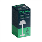 3W (200Lm) uppladdningsbar LED skrivbordslampa med 1800mAH batteri, DC:5V, 1A, IP20, V-TAC, grå, 3IN1