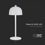 3W (200Lm) uppladdningsbar LED skrivbordslampa med 1800mAH batteri, DC:5V, 1A, IP20, V-TAC, grå, 3IN1