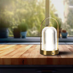 1W(55Lm) LED skrivbordslampa, V-TAC, IP20, med 1800mAh litiumbatteri, DC:5V, 1A, guld, 3IN1