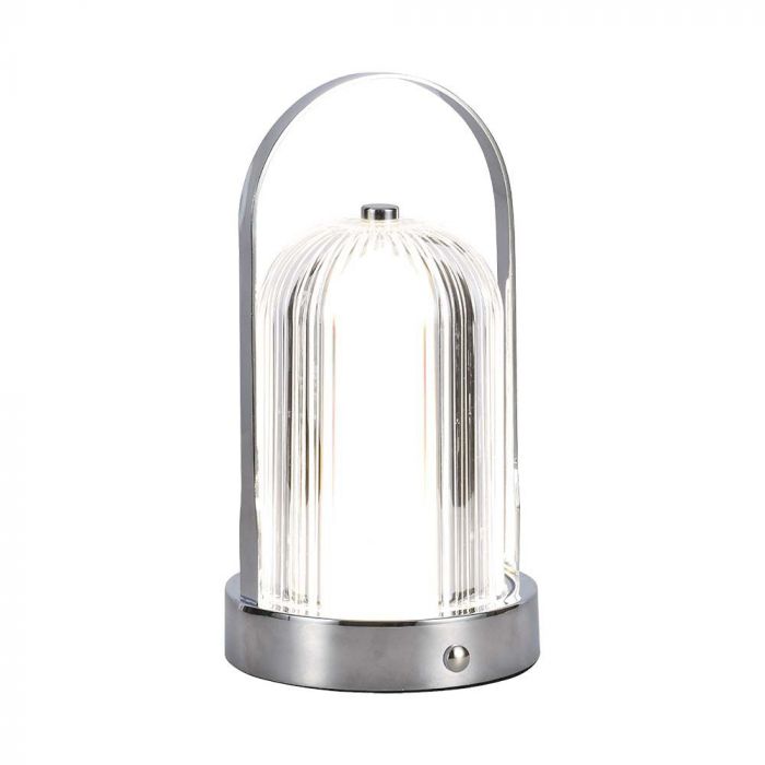 1W(55Lm) LED galda lampa, V-TAC, IP20,  1800mAh Litija baterija,  DC:5V, 1A, 3IN1