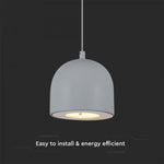 8,5W(850Lm) LED-designarmatur, IP20, V-TAC, grå, 100x1620mm, varmvitt ljus 3000K