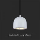 8,5W(850Lm) LED-designarmatur, IP20, V-TAC, vit, F, 100x1600mm, varmvitt ljus 3000K