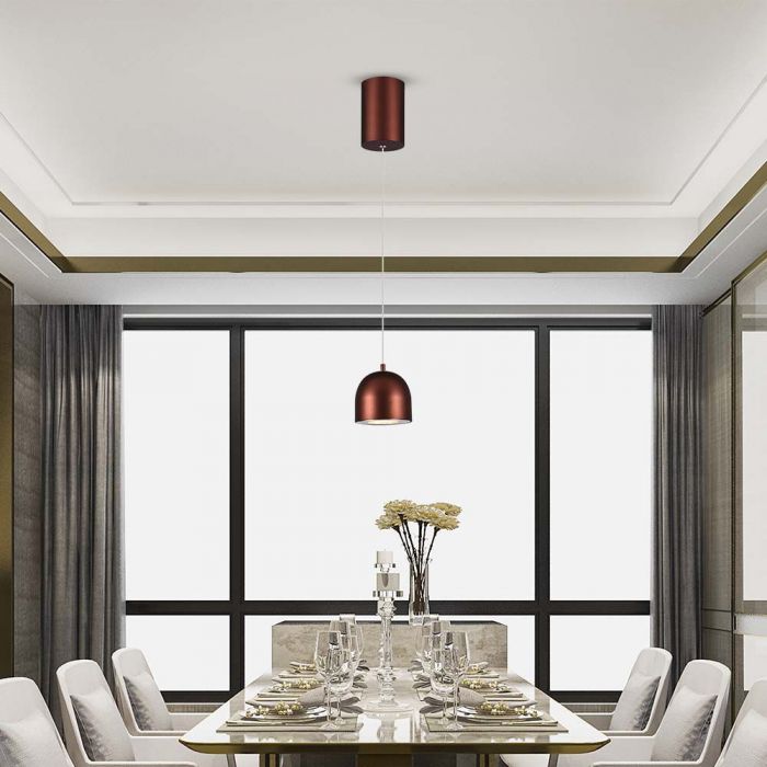 8.5W(850Lm) LED dizaina gaismeklis, IP20, V-TAC, brūns, F, 100x1600mm, silti balta gaisma 3000K