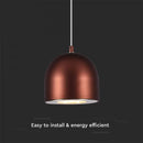 8.5W(850Lm) LED dizaina gaismeklis, IP20, V-TAC, brūns, F, 100x1600mm, silti balta gaisma 3000K