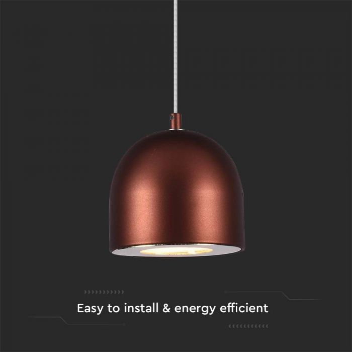 8,5W(850Lm) LED-designarmatur, IP20, V-TAC, brun, F, 100x1600mm, varmvitt ljus 3000K