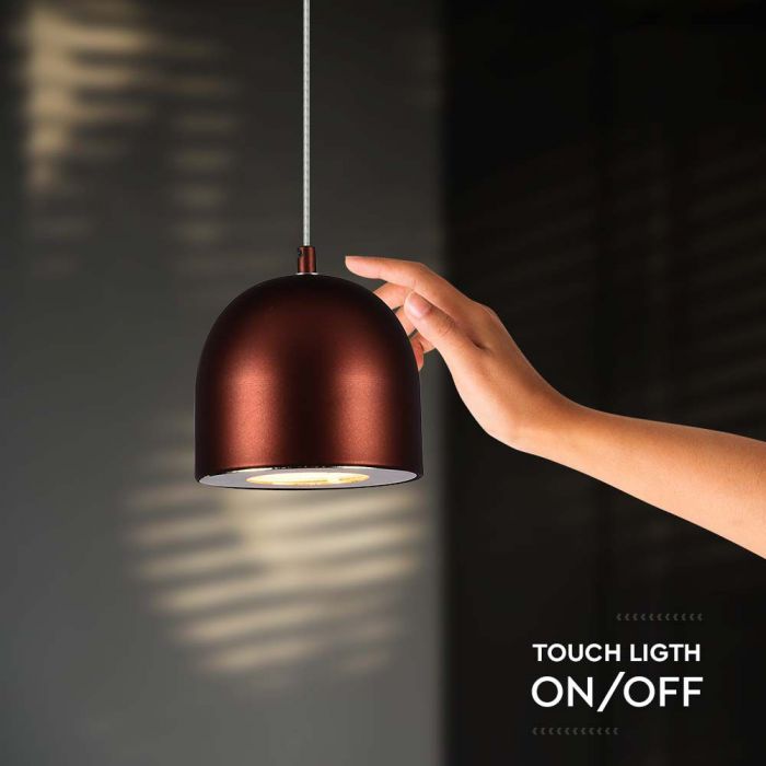 8.5W(850Lm) LED dizaina gaismeklis, IP20, V-TAC, brūns, F, 100x1600mm, silti balta gaisma 3000K