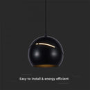 8,5W(850Lm) LED-designarmatur, IP20, V-TAC, svart, 120x1620mm, varmvitt ljus 3000K