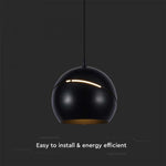 8,5W(850Lm) LED-designarmatur, IP20, V-TAC, svart, 120x1620mm, varmvitt ljus 3000K